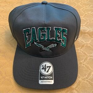 Philadelphia Eagles NFL '47 Brand Throwback Charcoal Hitch Snapback Adjust Hat‎
